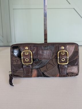 Coach Zoe Patchwork Leather Wallet